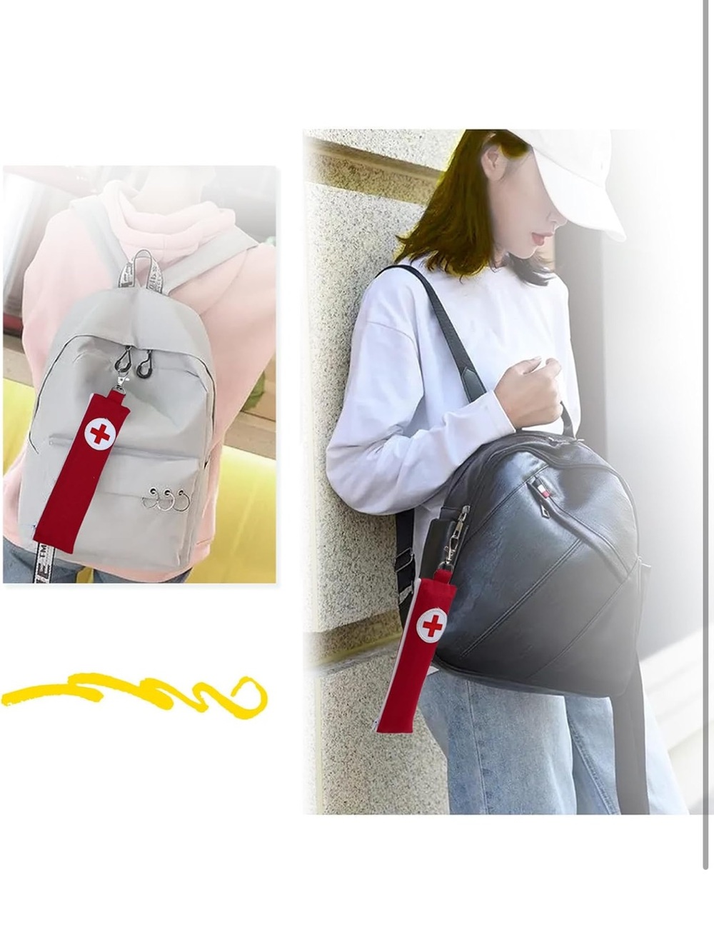 2 Pack Allergy Pen Carrying Case Carrier Slim with Clip - Picture 4 of 5